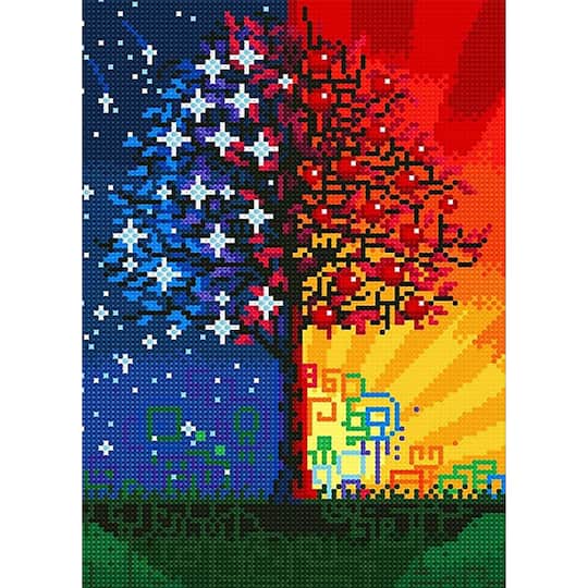 Sparkly Selections Night and Day Tree Glow in the Dark Diamond Art Kit